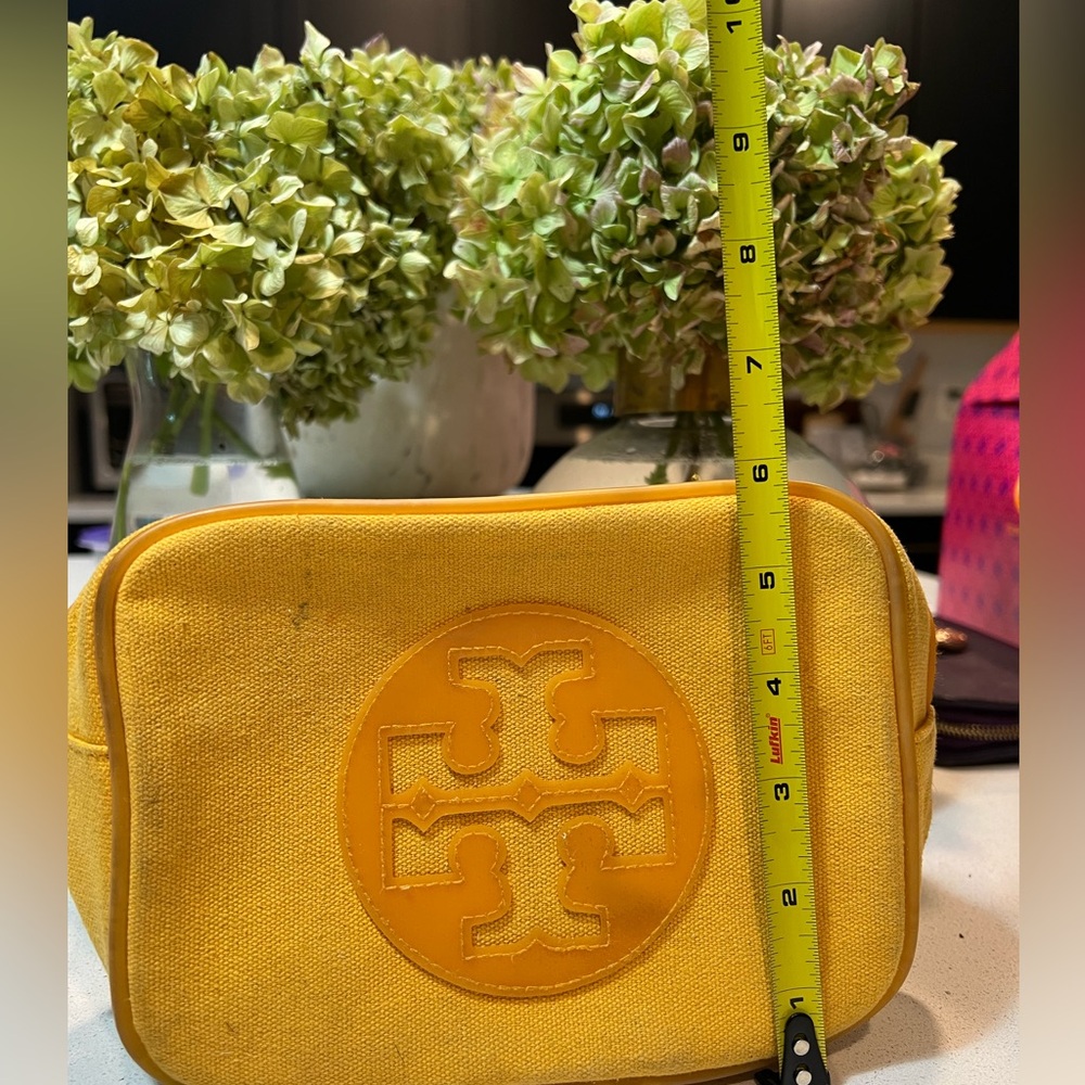 Tory Burch Yellow Cosmetic Bag - Picture 2 of 9
